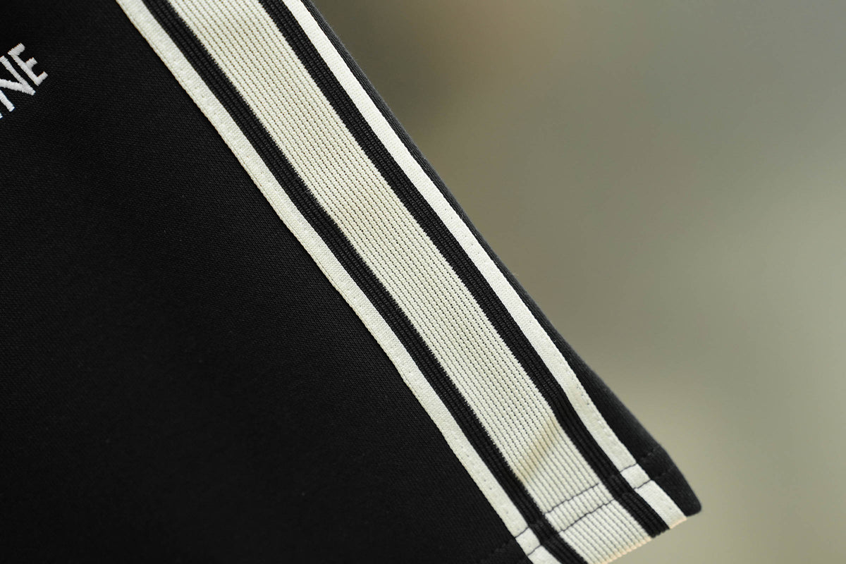 Classic side label woven ribbon embroidered letter shorts