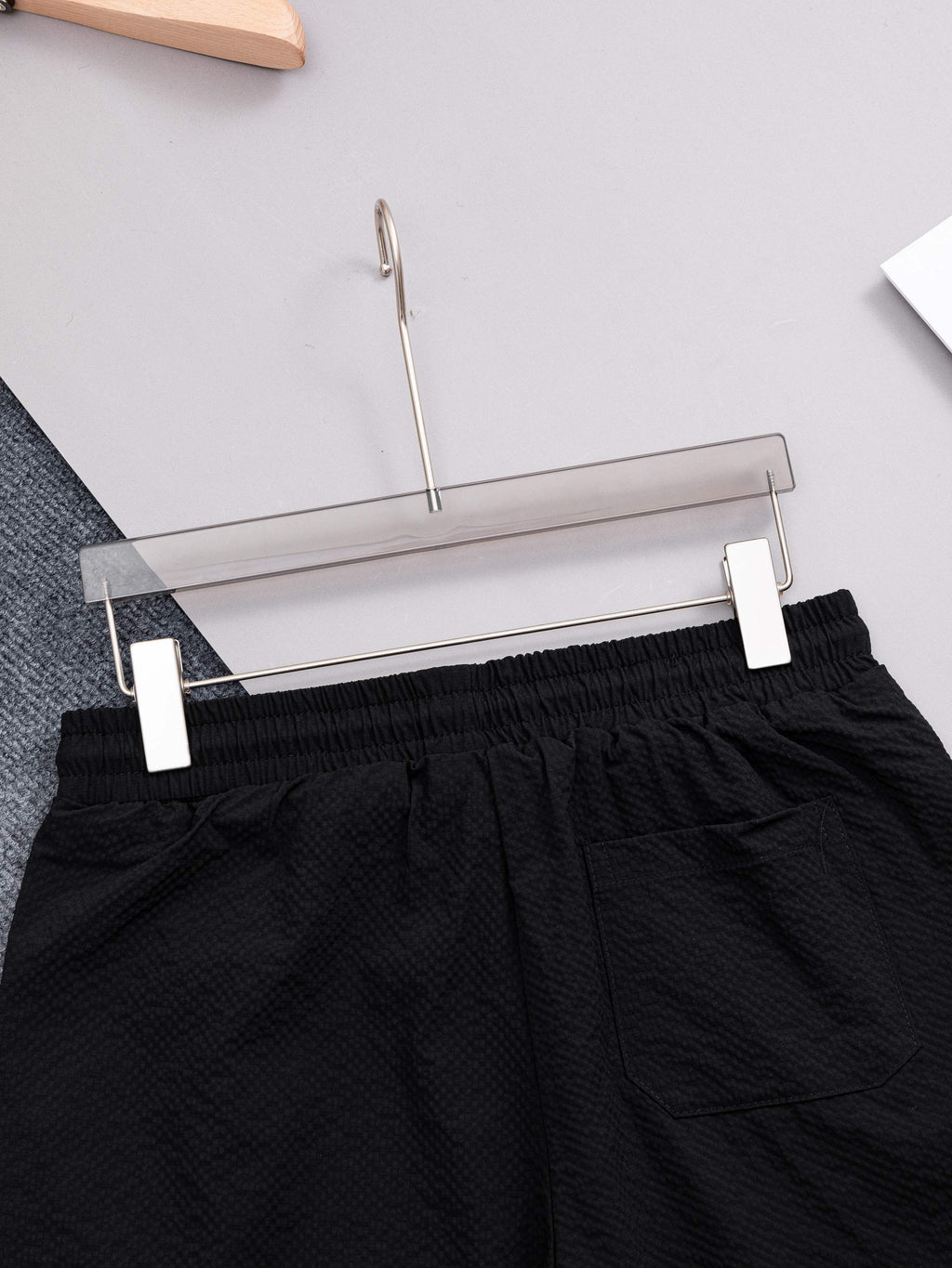 New waffle milk silk quick drying beach shorts