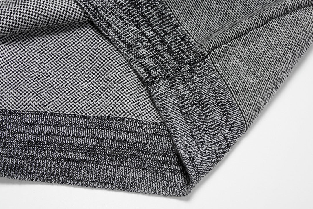 Round neck classic jacquard large logo sweater