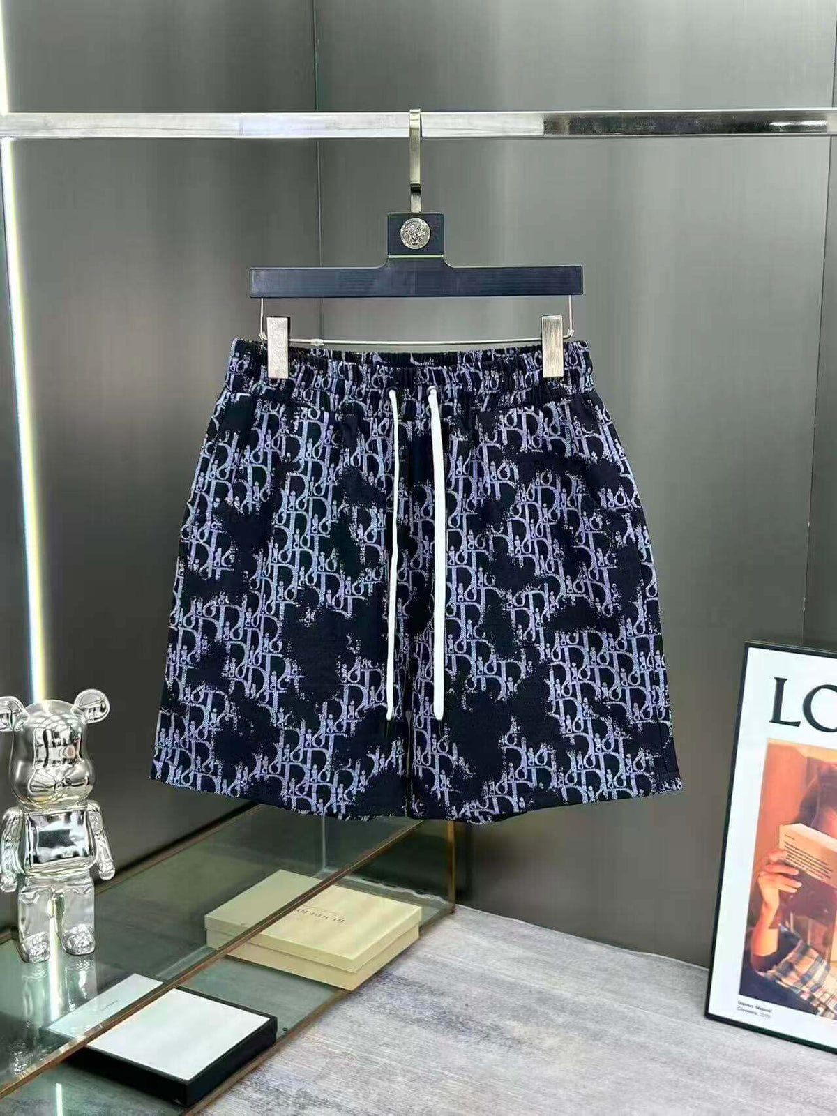 Tie-Dye Denim Shorts