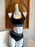 New letter woven swimsuit