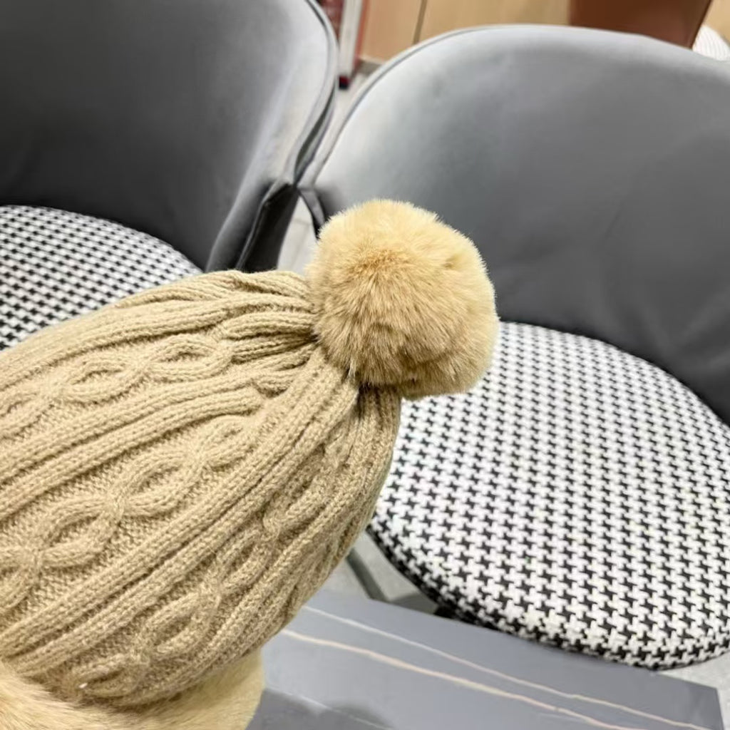 Ear protection knitted hat