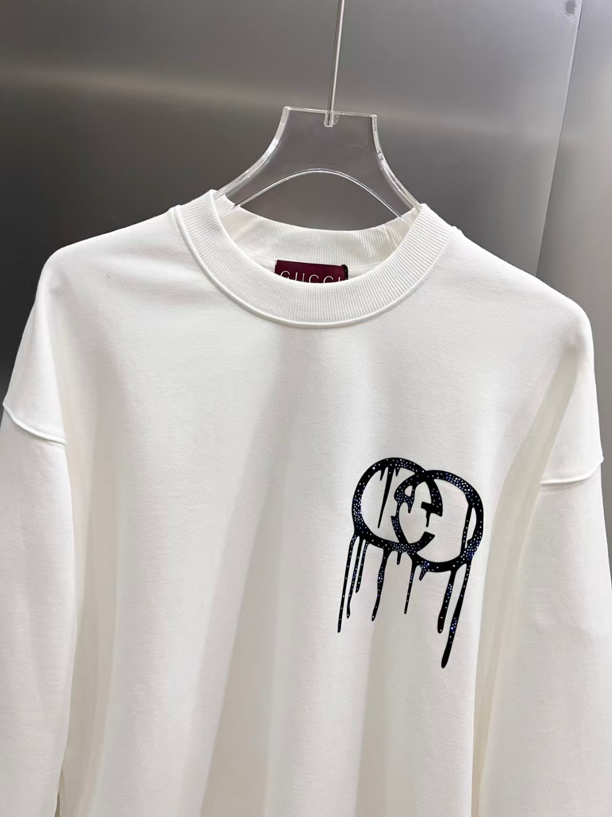 New flocking printed hoodie