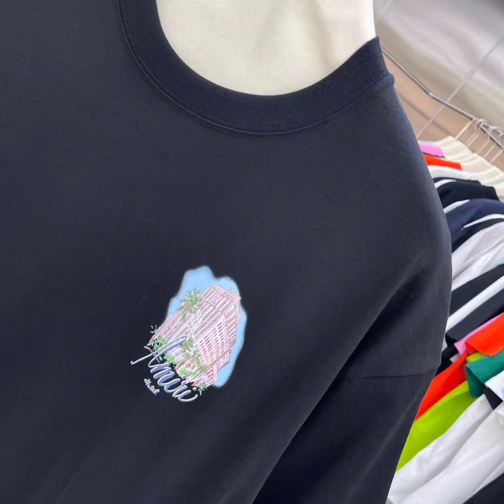 Printed short sleeved T-shirt