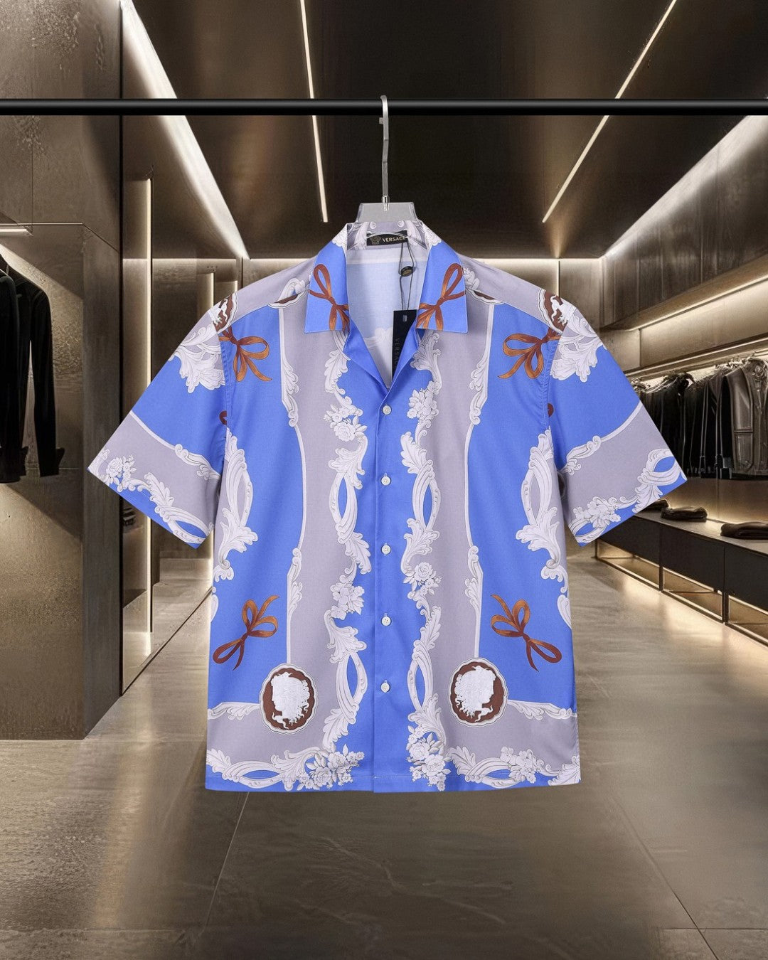 Palace style digital printed short sleeved shirt