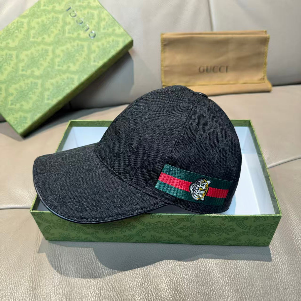 Tiger head woven baseball cap