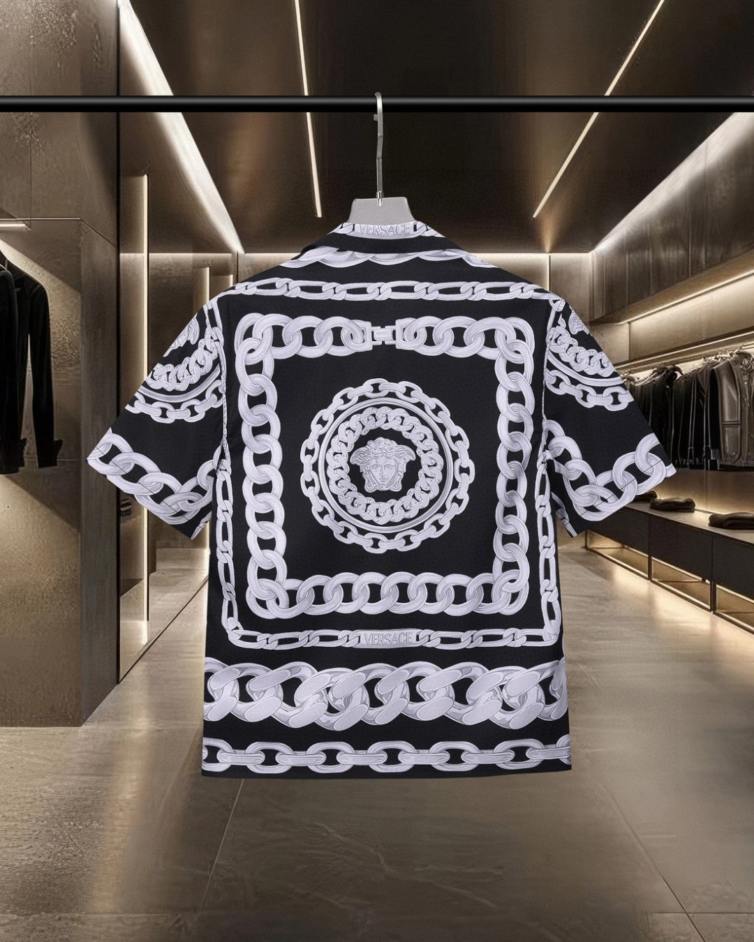 Exquisite printed short sleeved shirt