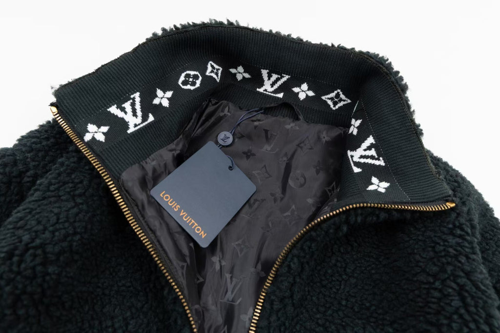 Sheep wool blended suede waistband jacket