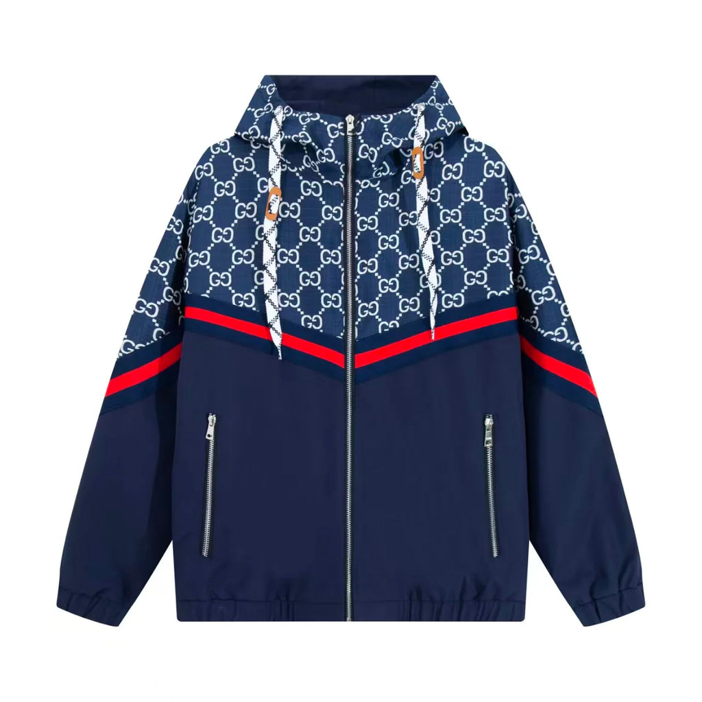 New splicing hooded jacket
