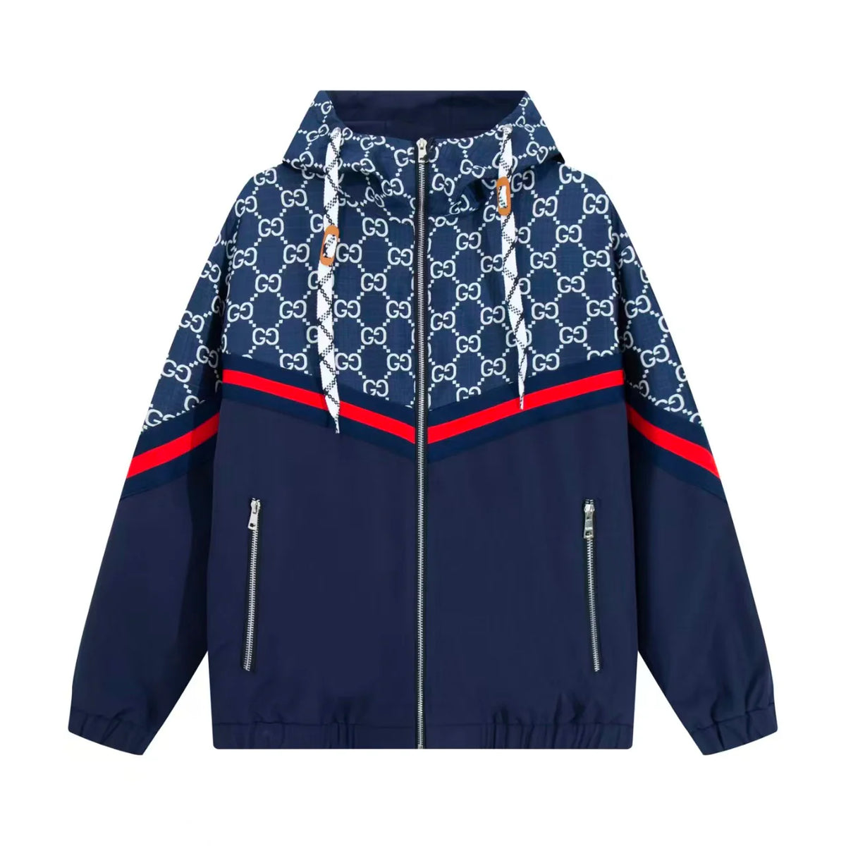 New splicing hooded jacket