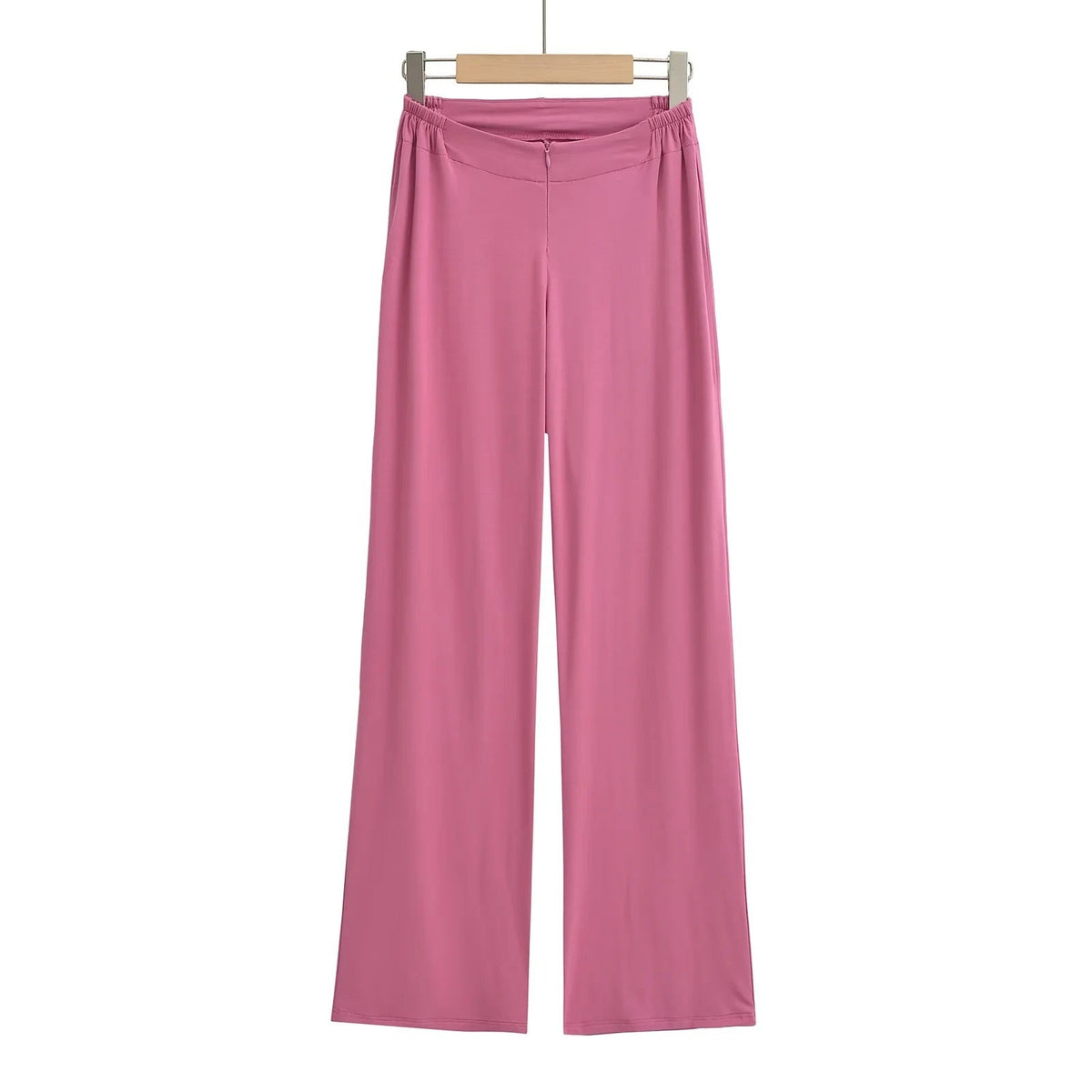 Women's Low Waist Zipper Fitness Pants Casual Draped Wide Leg Pants Home Sports Drag Pants