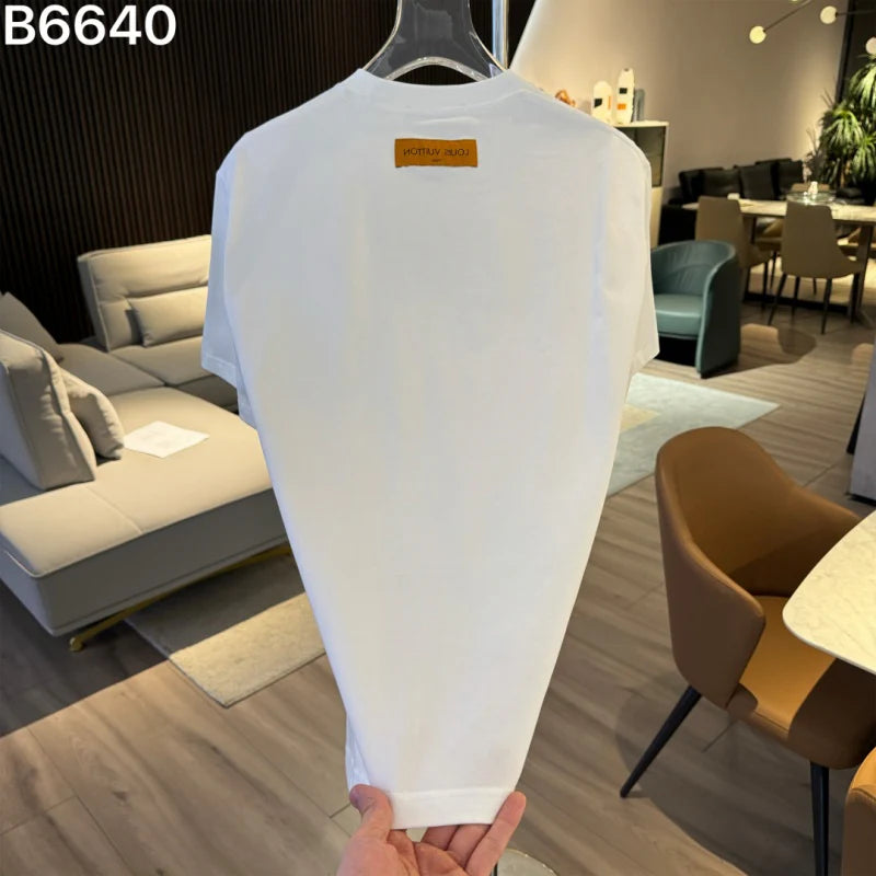 2026 New Embroidered Letter T-Shirt