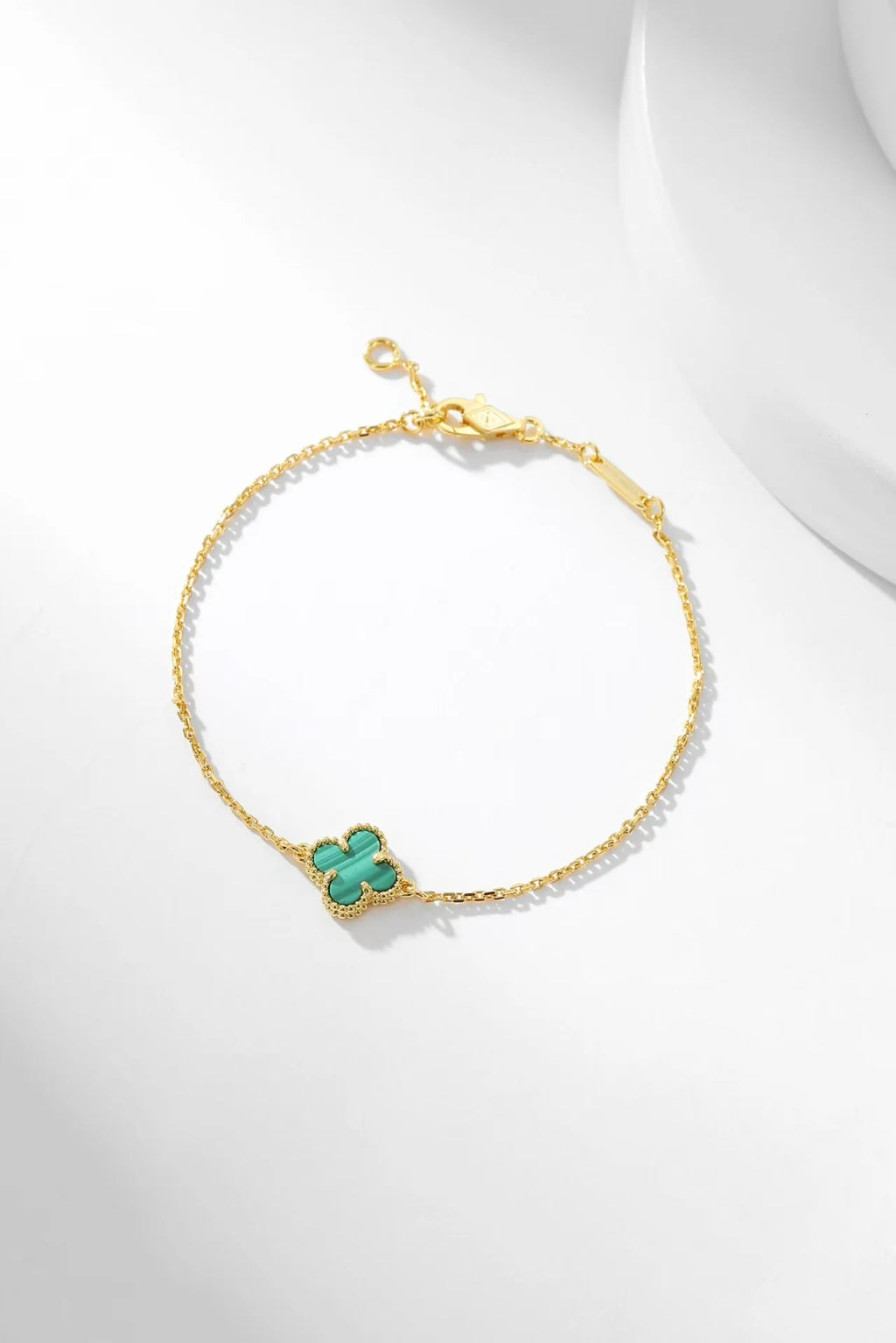New Four Leaf Clover Peacock Stone Bracelet