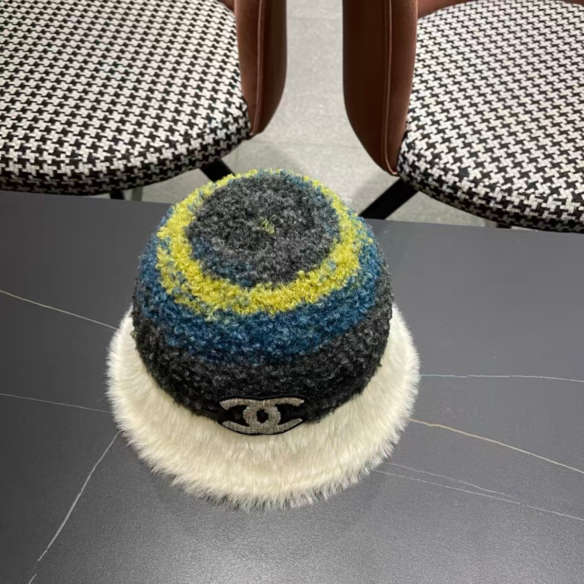 New Rainbow Knitted Basin Hat