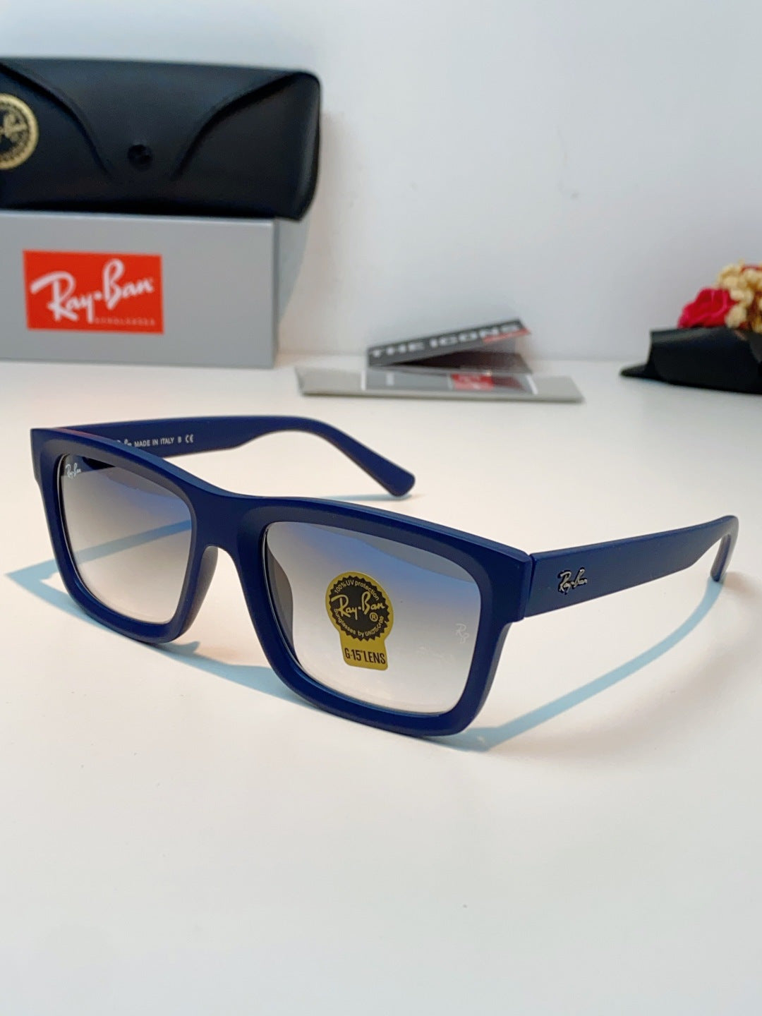 High quality tempered glass sunglasses for men