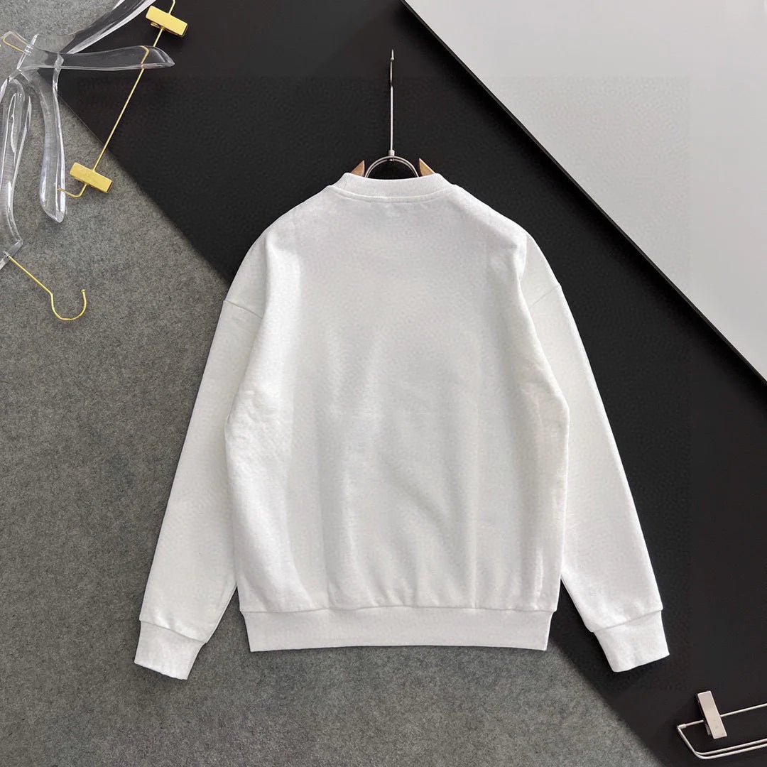 New printed pullover round neck hoodie