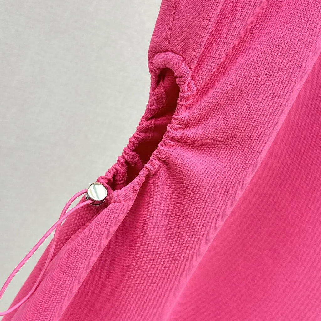 Casual-Chic Belted Cutout Dress