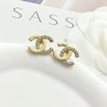 Half drilled earrings