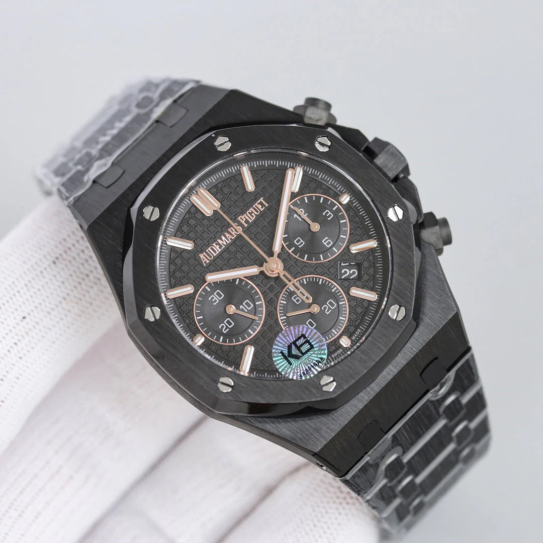 Black Titanium Steel - Chronograph- Quartz- 43mm（2）