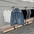 New tassel worn denim jacket