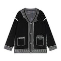 Autumn and winter graffiti wool sweater jacket