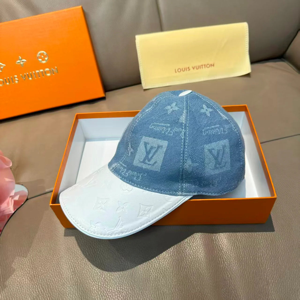 New denim baseball cap
