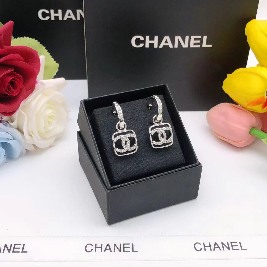 Diamond studded earrings