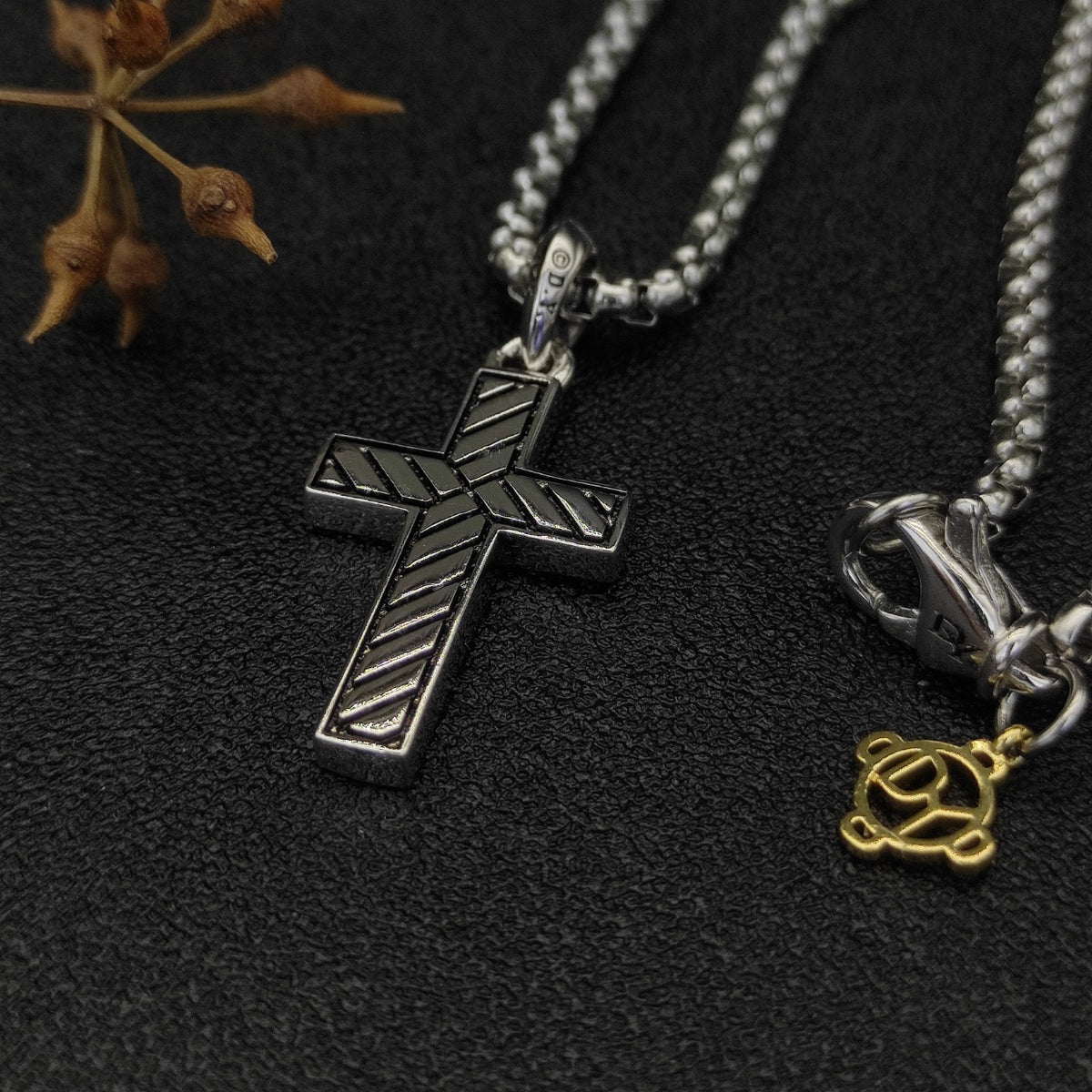 Black Cross Necklace