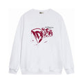 New printed letter couple style round neck pullover sports and leisure printed hoodie