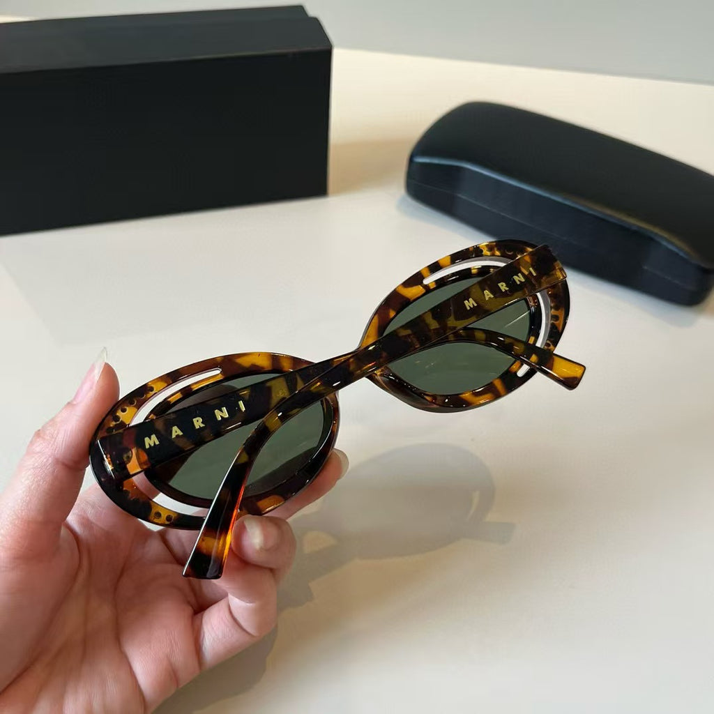 Explosive elliptical sunglasses