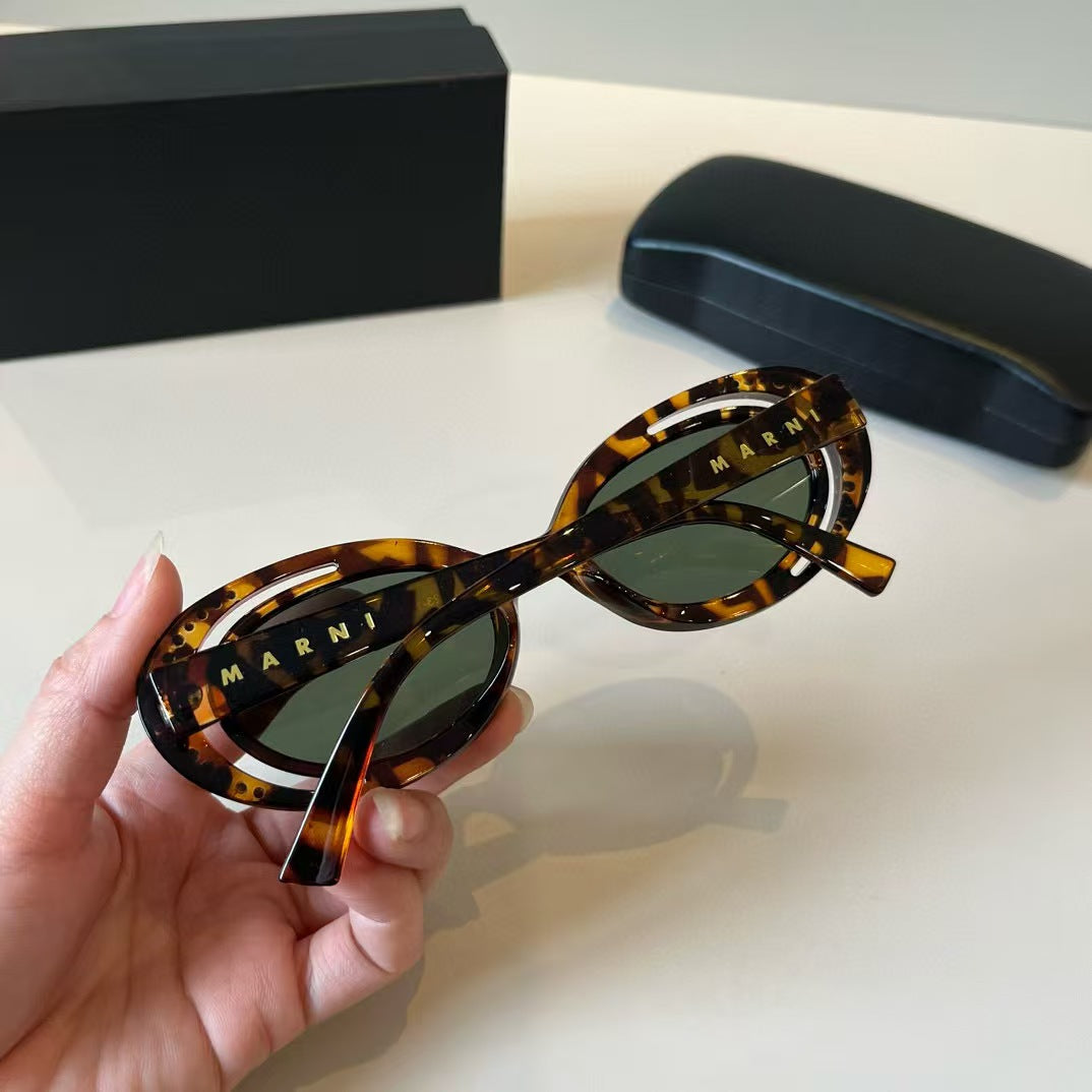 Explosive elliptical sunglasses