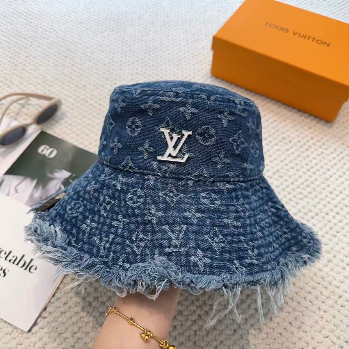 New soft denim fisherman hat