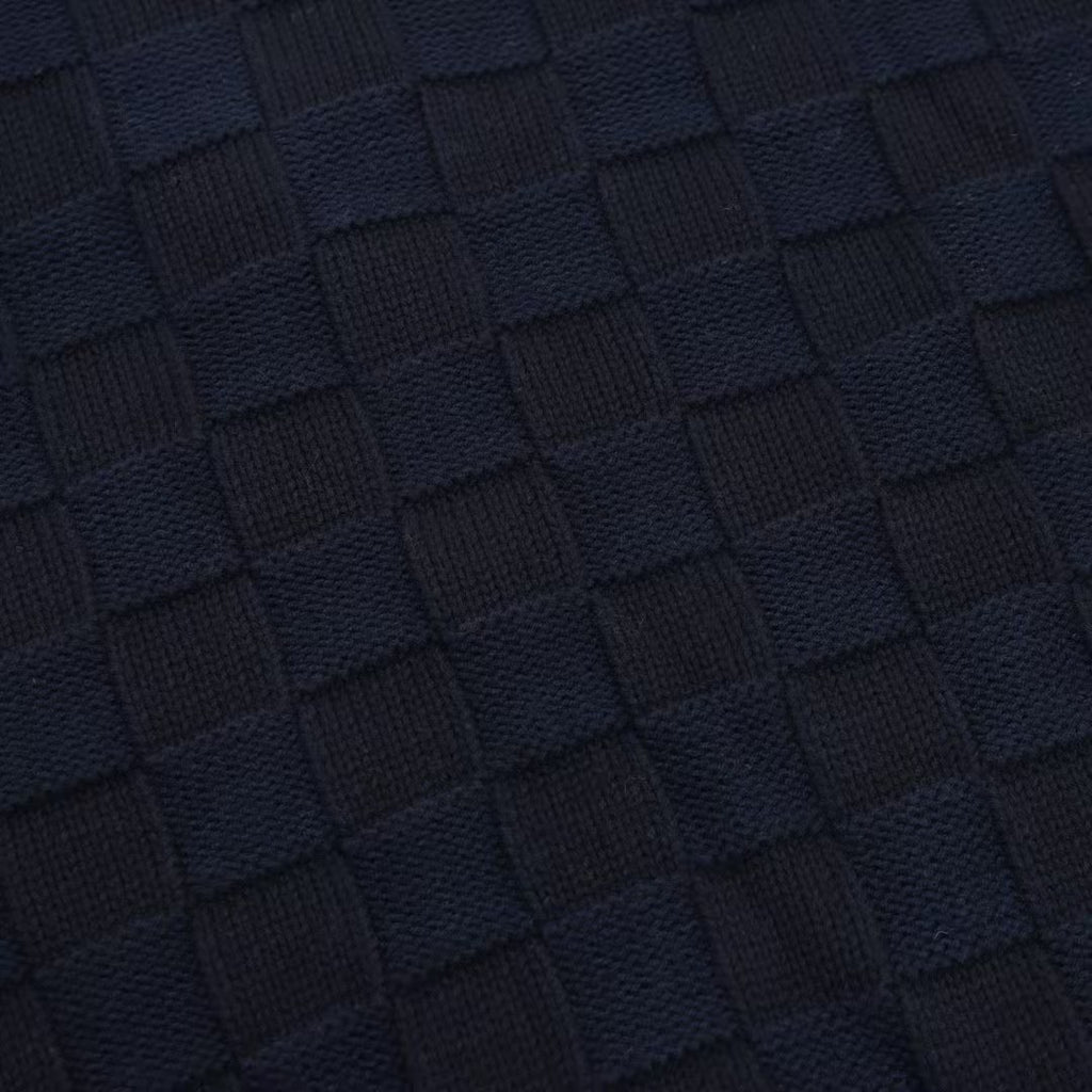 Small checkerboard sweater cardigan