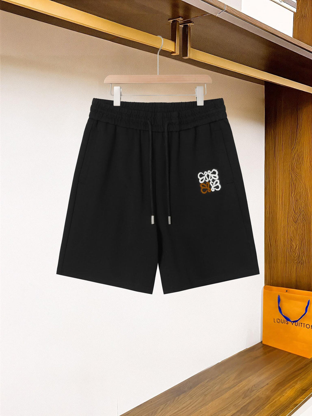 Two Tone Embroidered Shorts