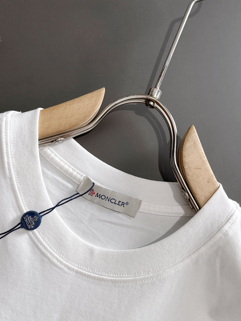 New round neck high-end pure cotton short sleeved T-shirt