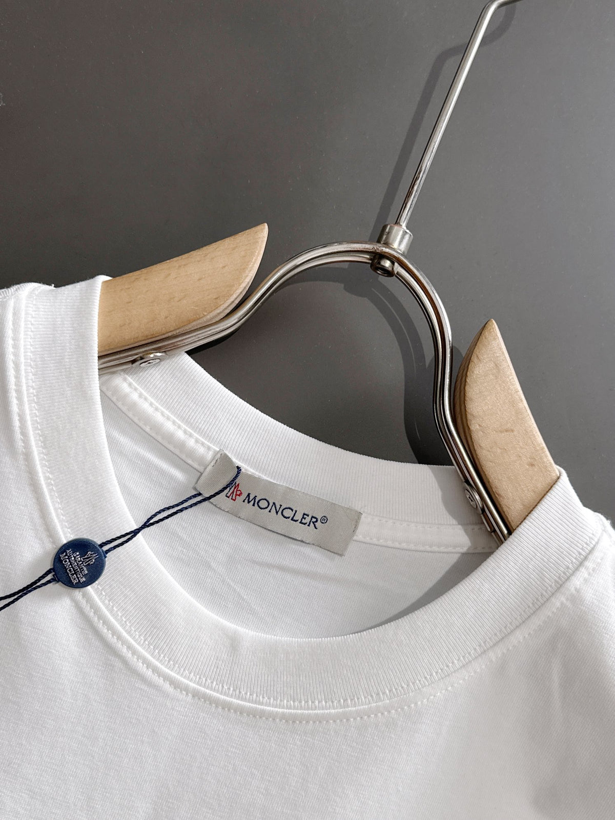 New round neck high-end pure cotton short sleeved T-shirt