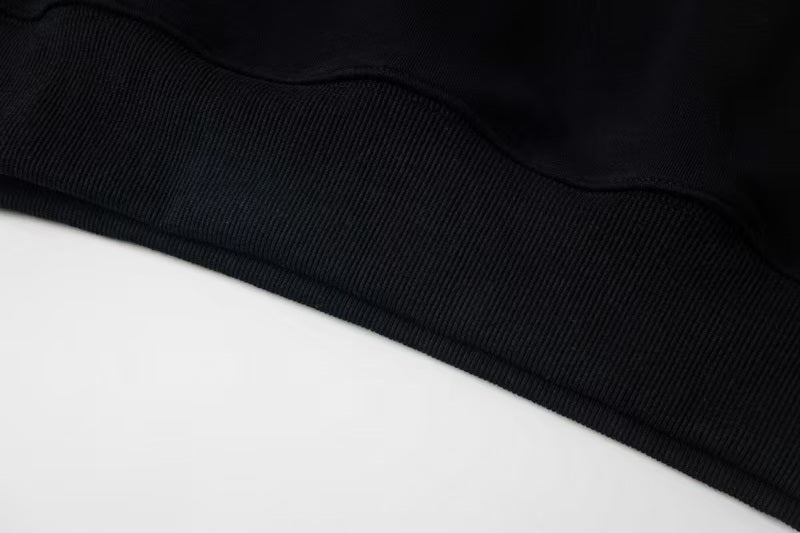 New cracked printed hooded sweatshirt
