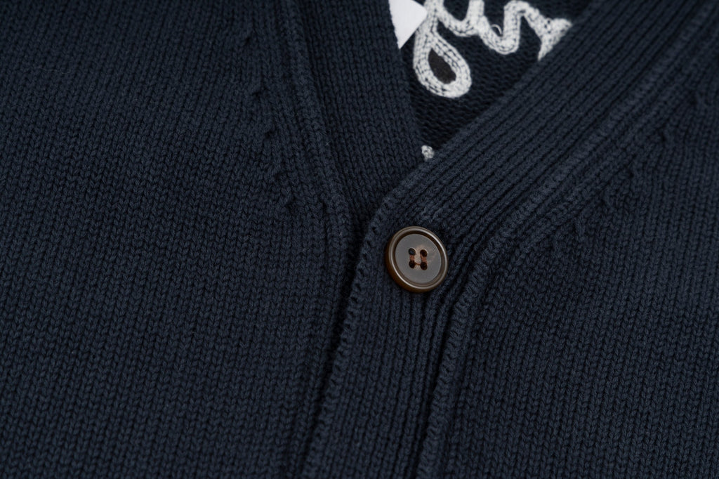 New jacquard logo cardigan jacket
