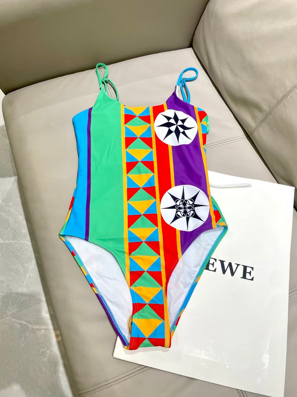 New one-piece printed swimsuit