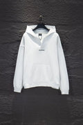 New open chest embroidered hooded sweatshirt