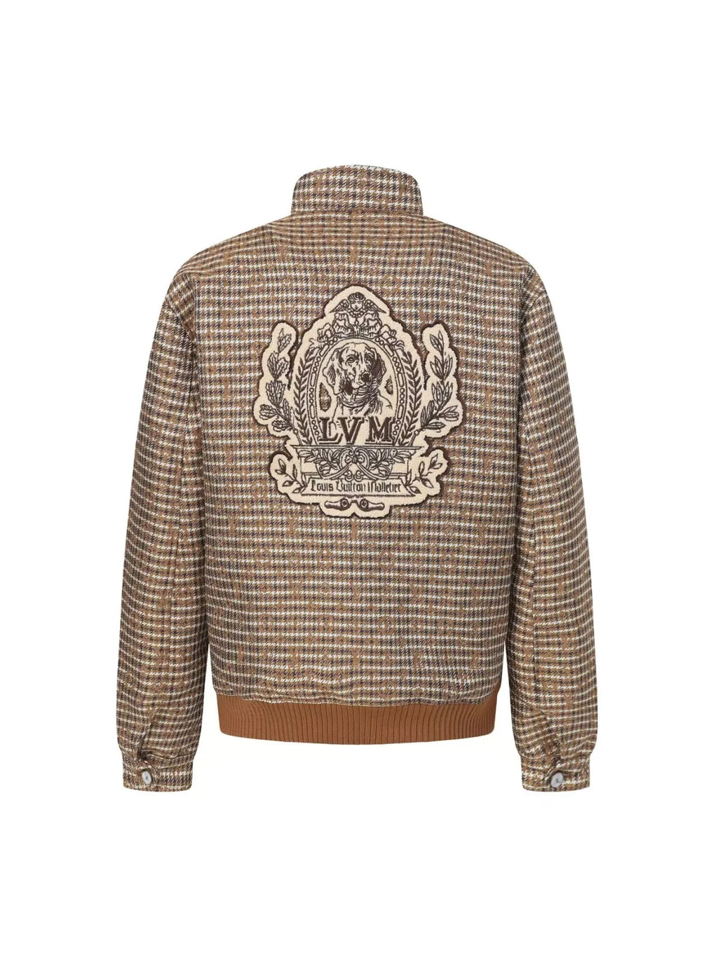 Thousand Bird Grid Old Flower Jacket Coat