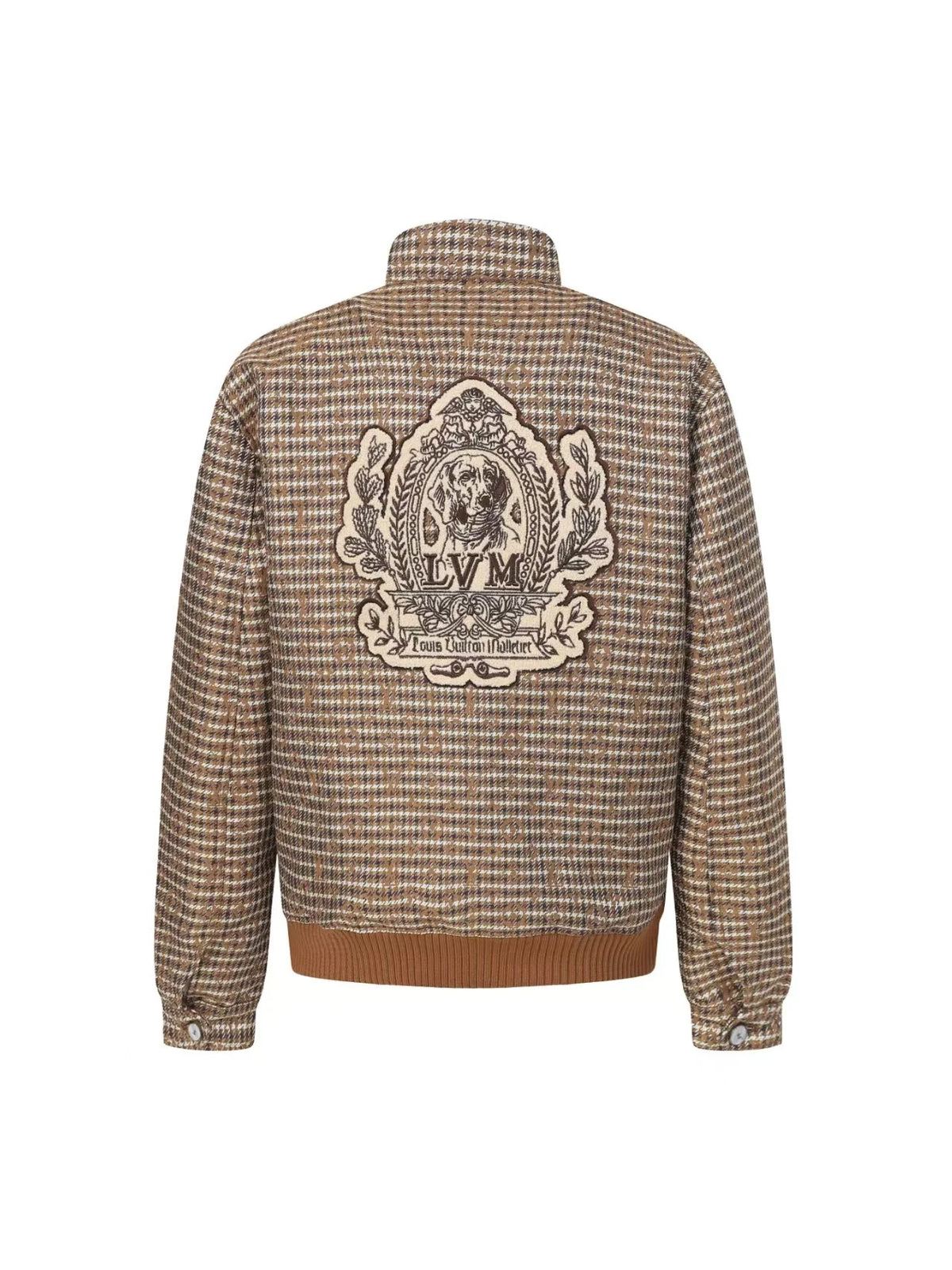 Thousand Bird Grid Old Flower Jacket Coat