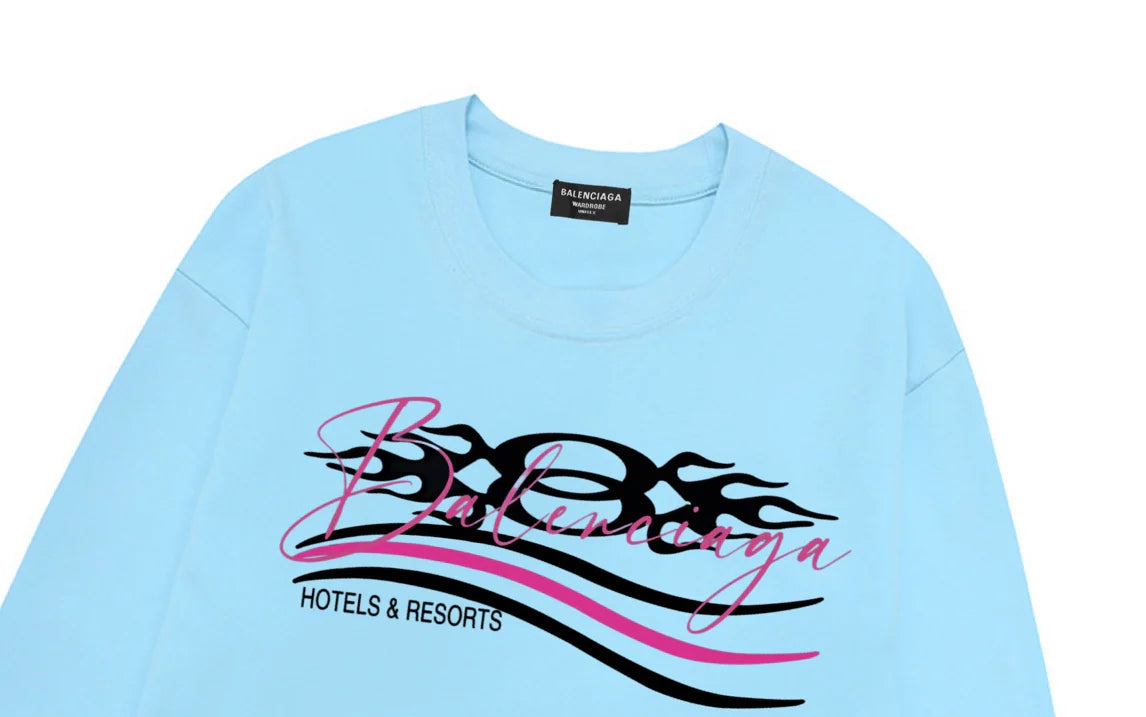 Wave letter logo, unisex long sleeved design