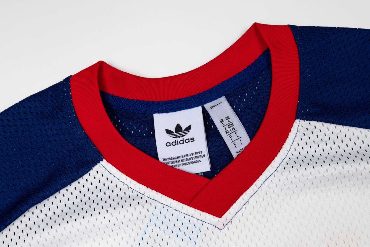 Tri color mesh jersey