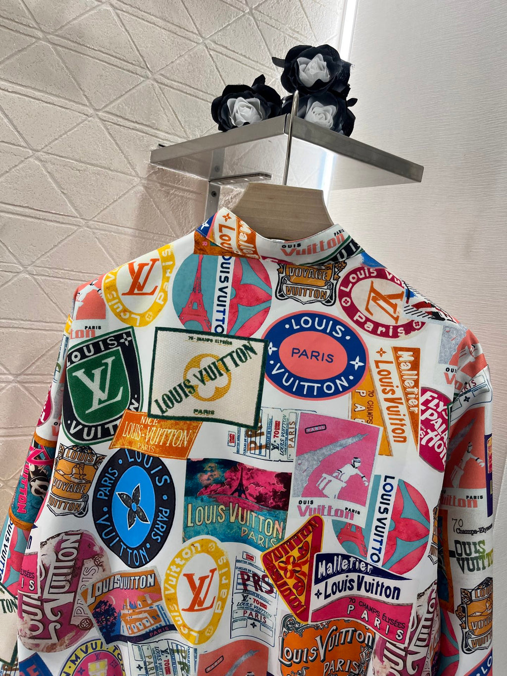 25ss Two sided badge printed flying jacket