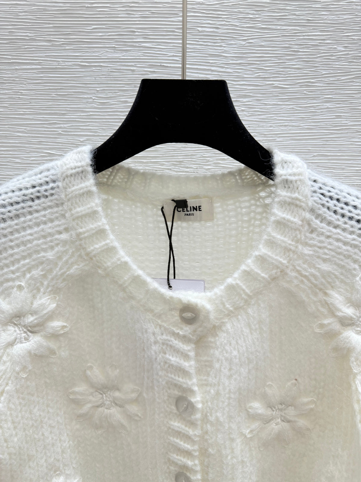 25fw Hollow knit cardigan