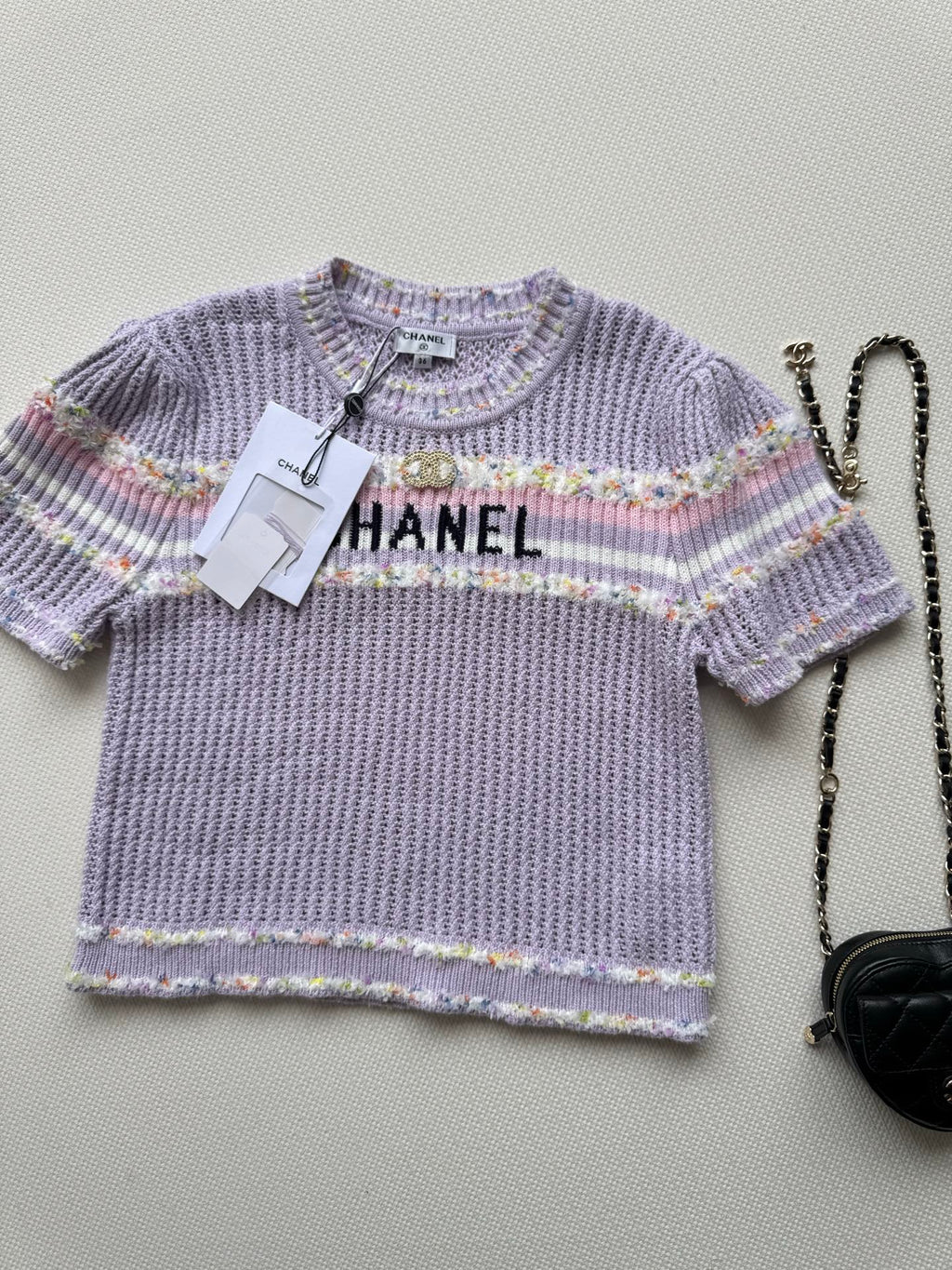 25fw Hollow knit top
