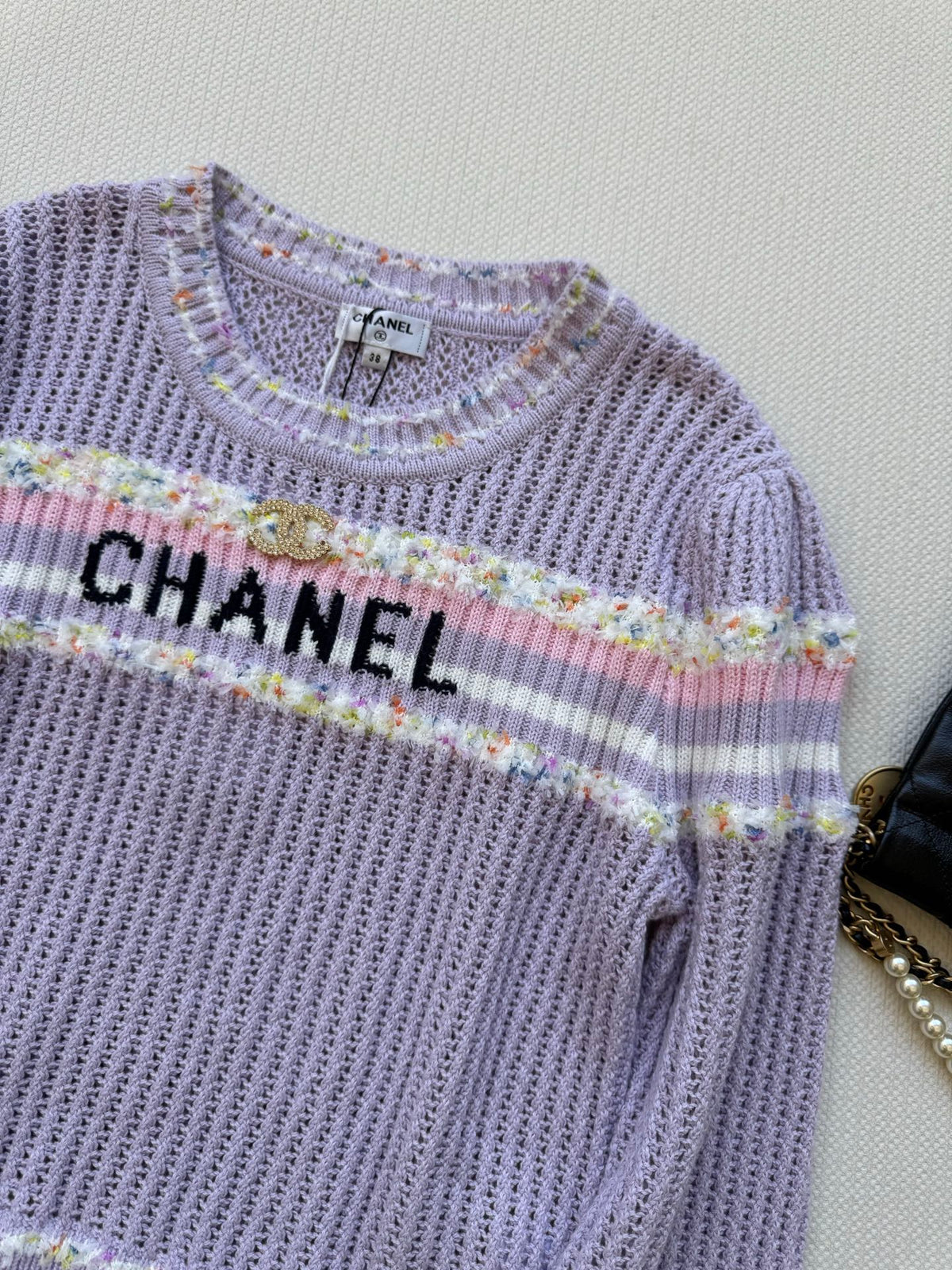 25fw Hollow knit sweater