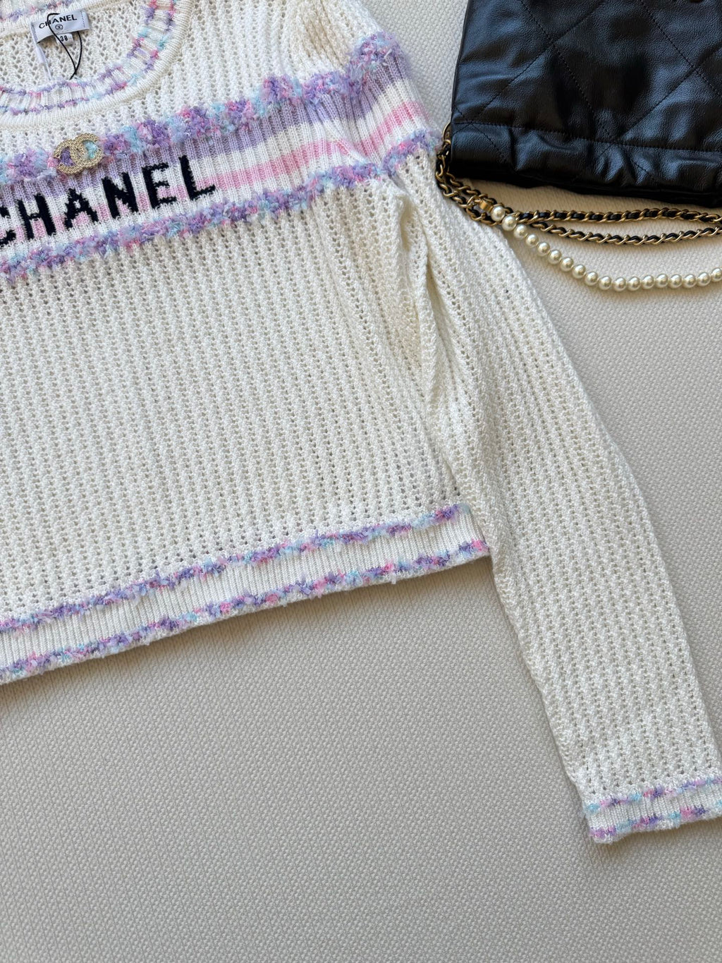25fw Hollow knit sweater