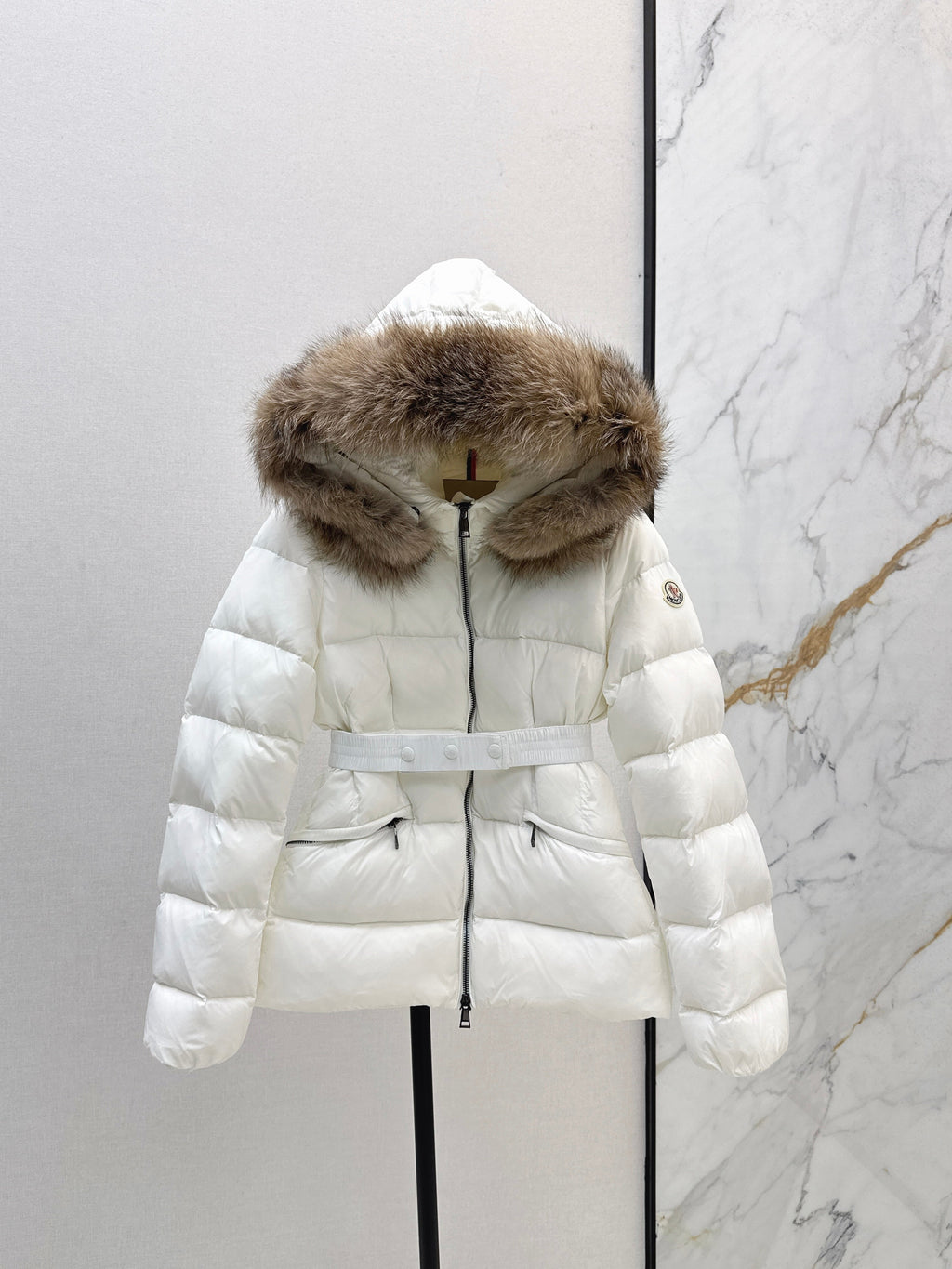 25fw Hooded short down jacket